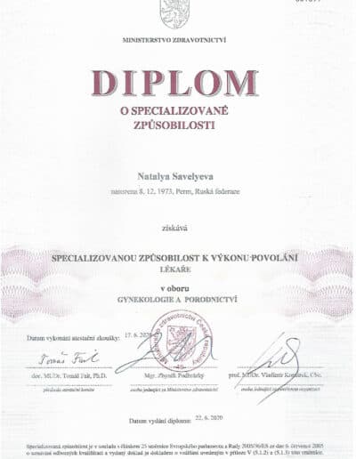 MUDr. Natalya Savelyeva, Ph.D.